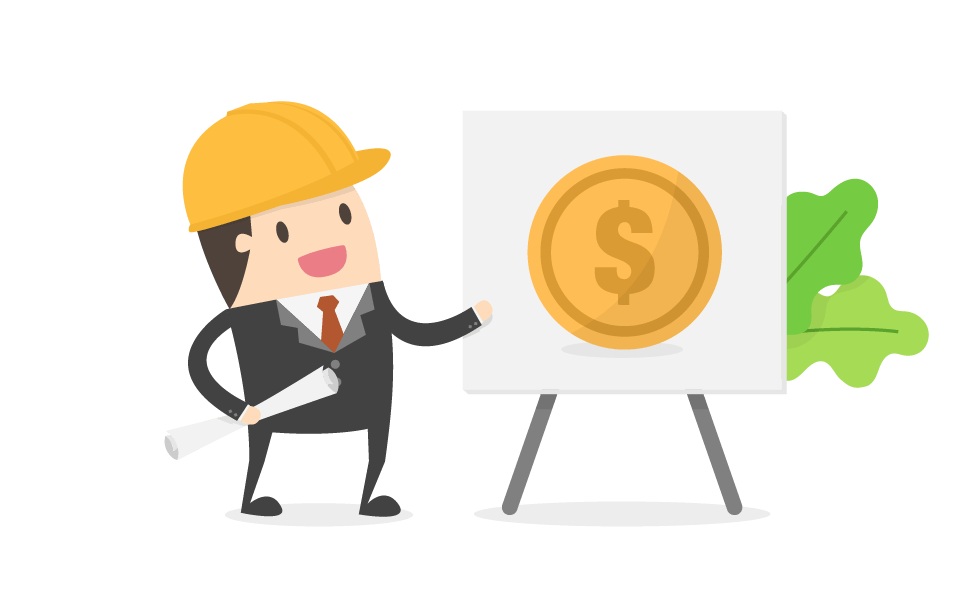 Webdesign Bauarbeiter Whiteboard