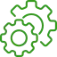 Zwei Zahnräder symbolisieren Produktkonfigurator